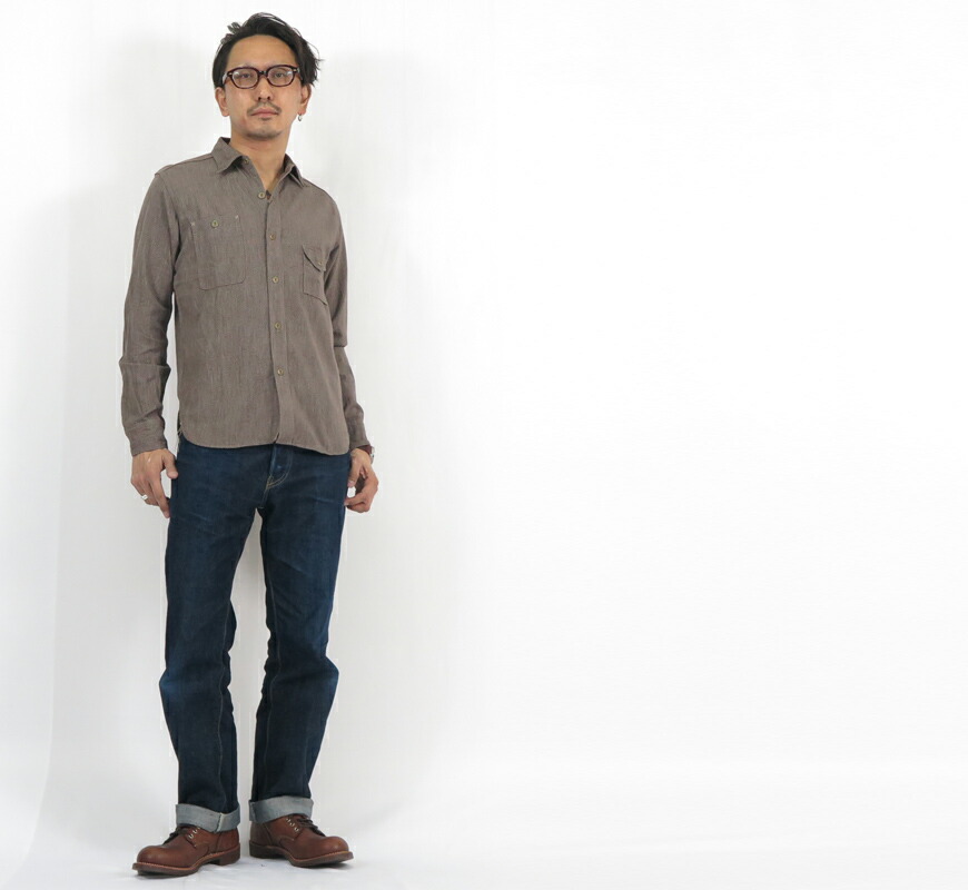 楽天市場】JELADO ジェラード 長袖 スモーカー シャツ 撚り杢