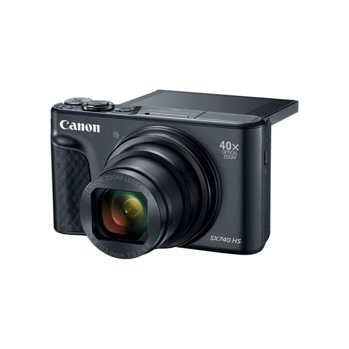 Canon Powershot SX740 HS: Compact Black Digital Camera | Woodland