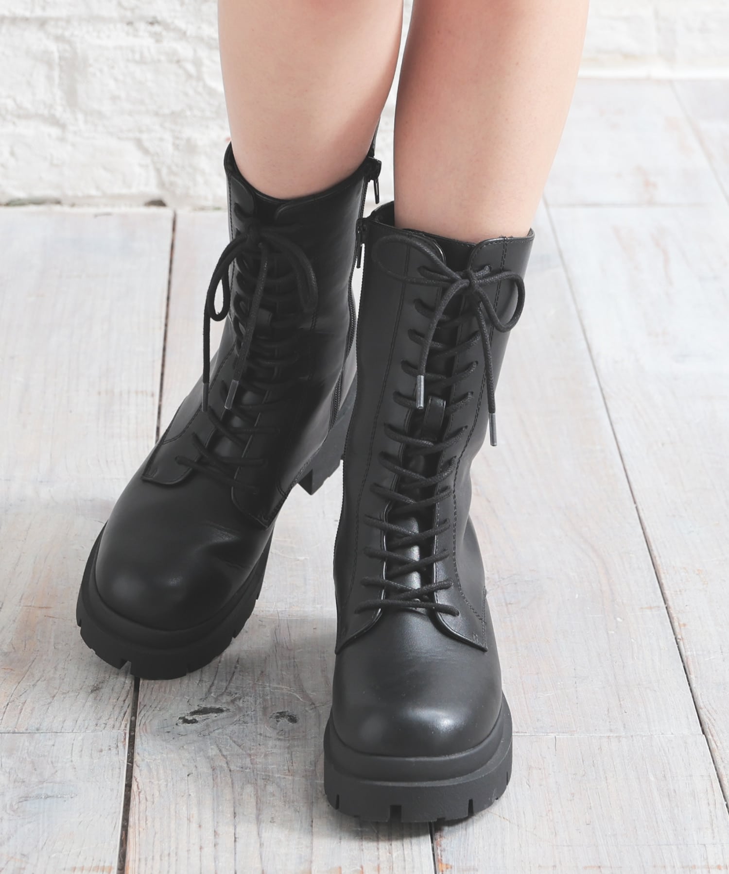 レースアップミドルブーツの口コミ一覧 | リアルな口コミ・公式サイト