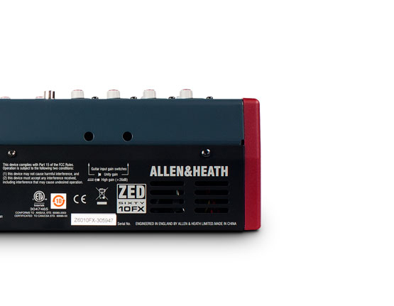 ZED60-10FX - ALLEN & HEATH - ヒビノインターサウンド株式会社
