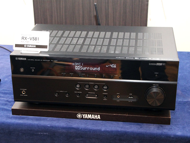 ヤマハ、4K性能を強化したアトモス/DTS:X対応AVアンプ入門機「RX-V581