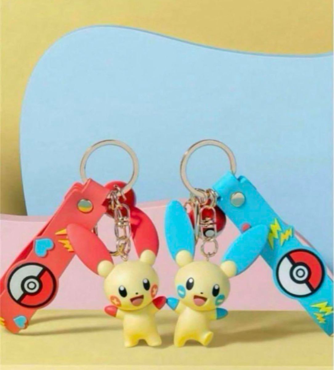 プラスル マイナン 海外公式 キーホルダー ストラップ ポケモン｜Yahoo