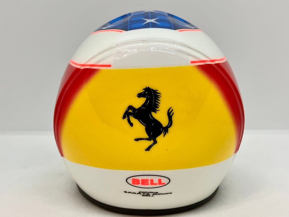 M シューマッハ 1/2 ヘルメット 1996 スペインGP フェラーリ移籍後初