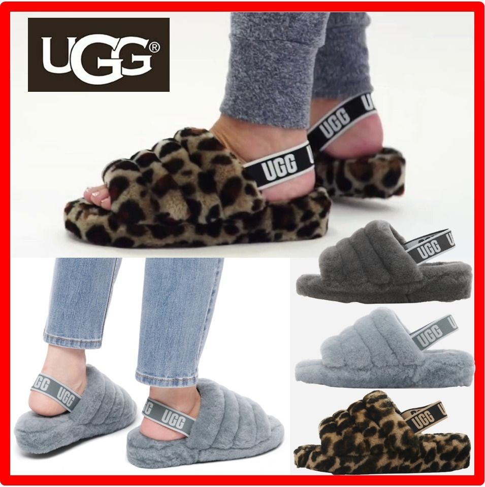 ☆【UGG 】☆ストラップ ファー スリッパ☆FLUFF YEAH (UGG/サンダル