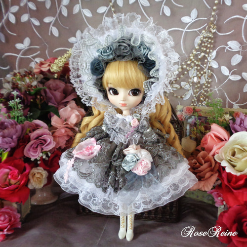 ロリータロマンス 夢見る乙女のエンジェルグレーボリュームフリル