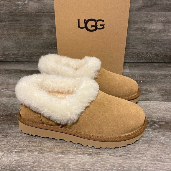 UGG | Nita Closed Back Slippers In Chestnut NEW Gift | eBay