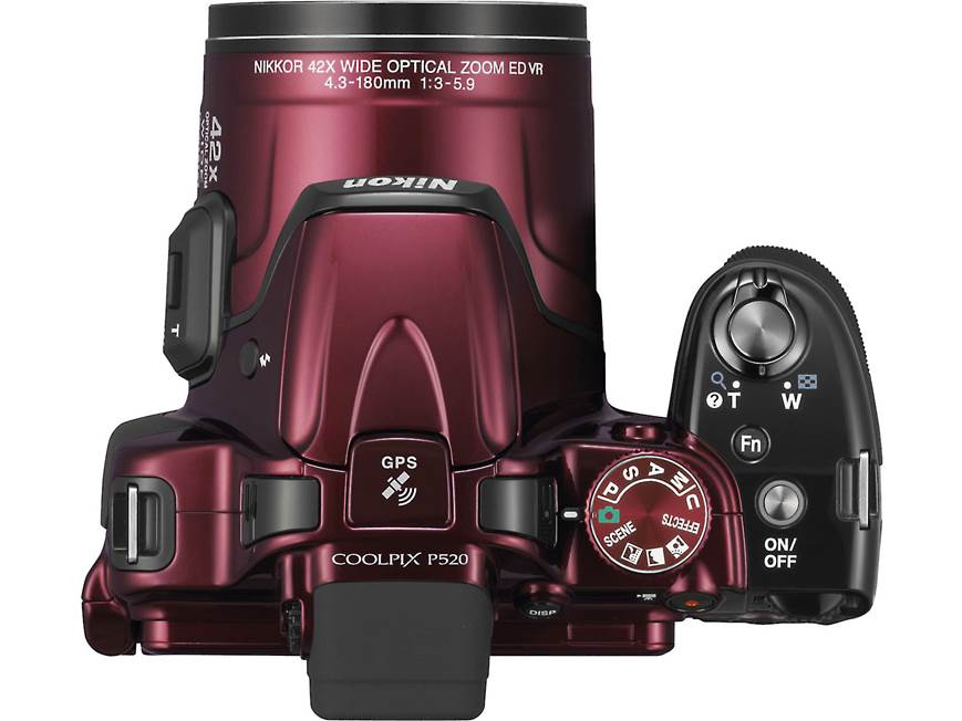 Nikon Coolpix P520 (Red) 18.1-megapixel digital camera with 42X
