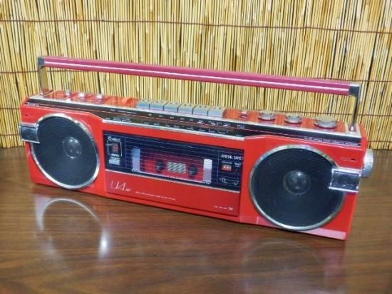 サンヨー ラジカセ MR－U4SF（赤） - 「宝の森」昭和レトロ雑貨