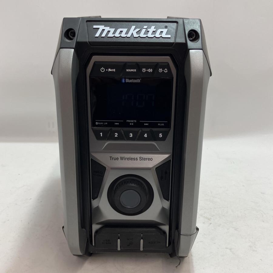 MAKITA マキタ 工具 充電式ラジオ MR005G ブラック ACアダプタ付 やや