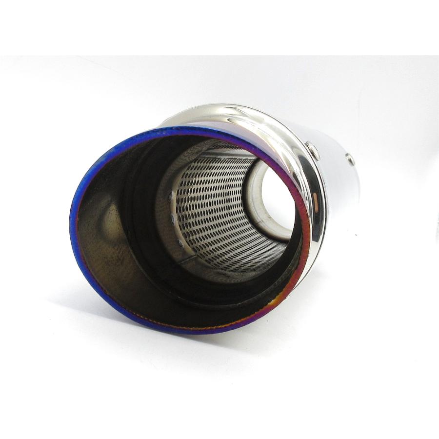 チタンブルー GPサイレンサー スーパーショート 60.5mm/ 60.5パイ 汎用