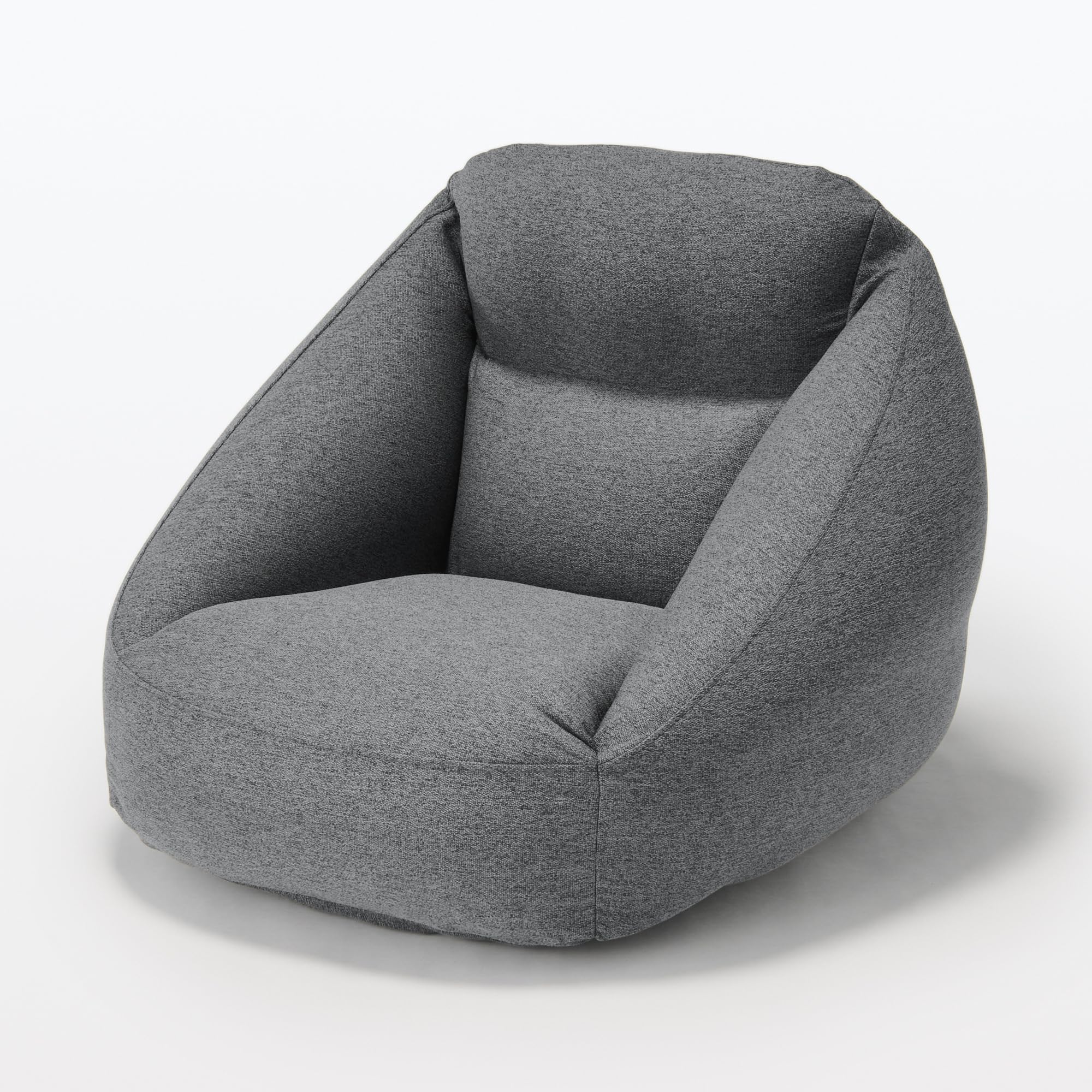 Amazon｜無印良品 空気でできたソファ チャコール 幅95×奥行95×高さ