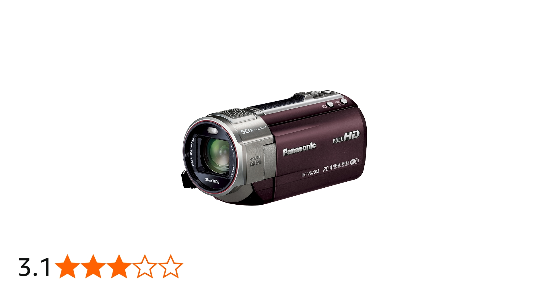 Amazon.co.jp: パナソニック デジタルハイビジョンビデオカメラ V620