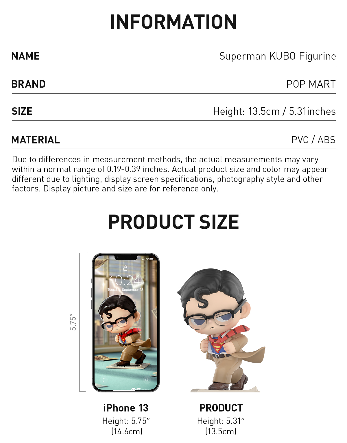 Superman KUBO Figurine - POP MART (United States)