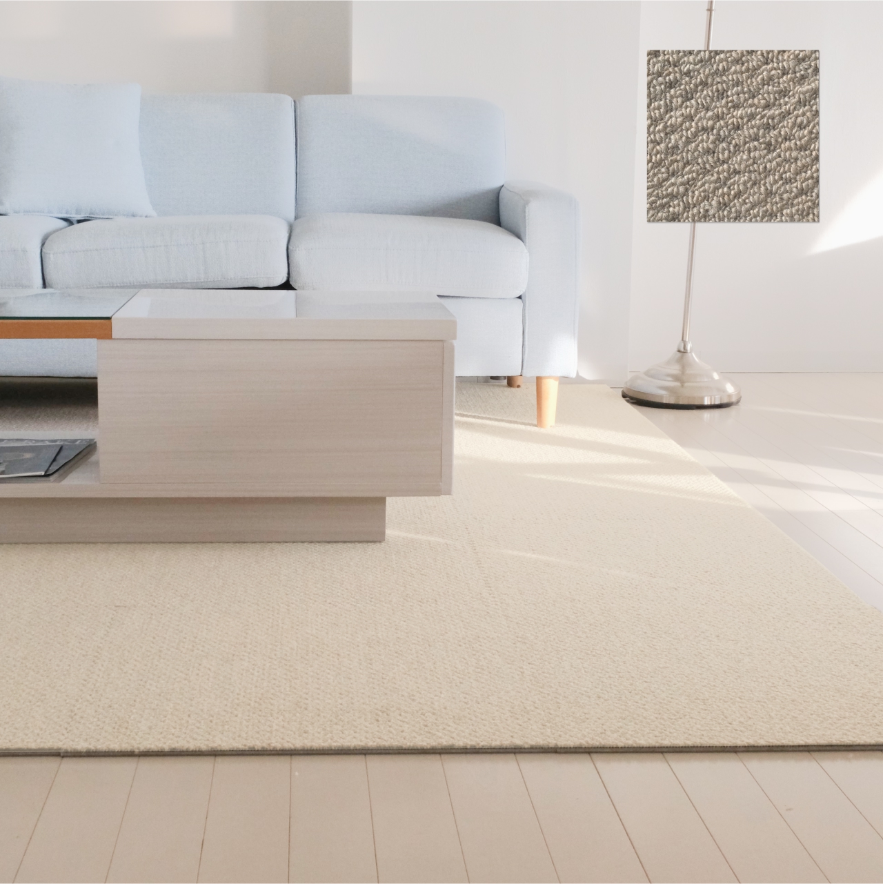 日東紡マテリアル 防音マット 防音カーペット 静床ライト 50×50cm 8枚