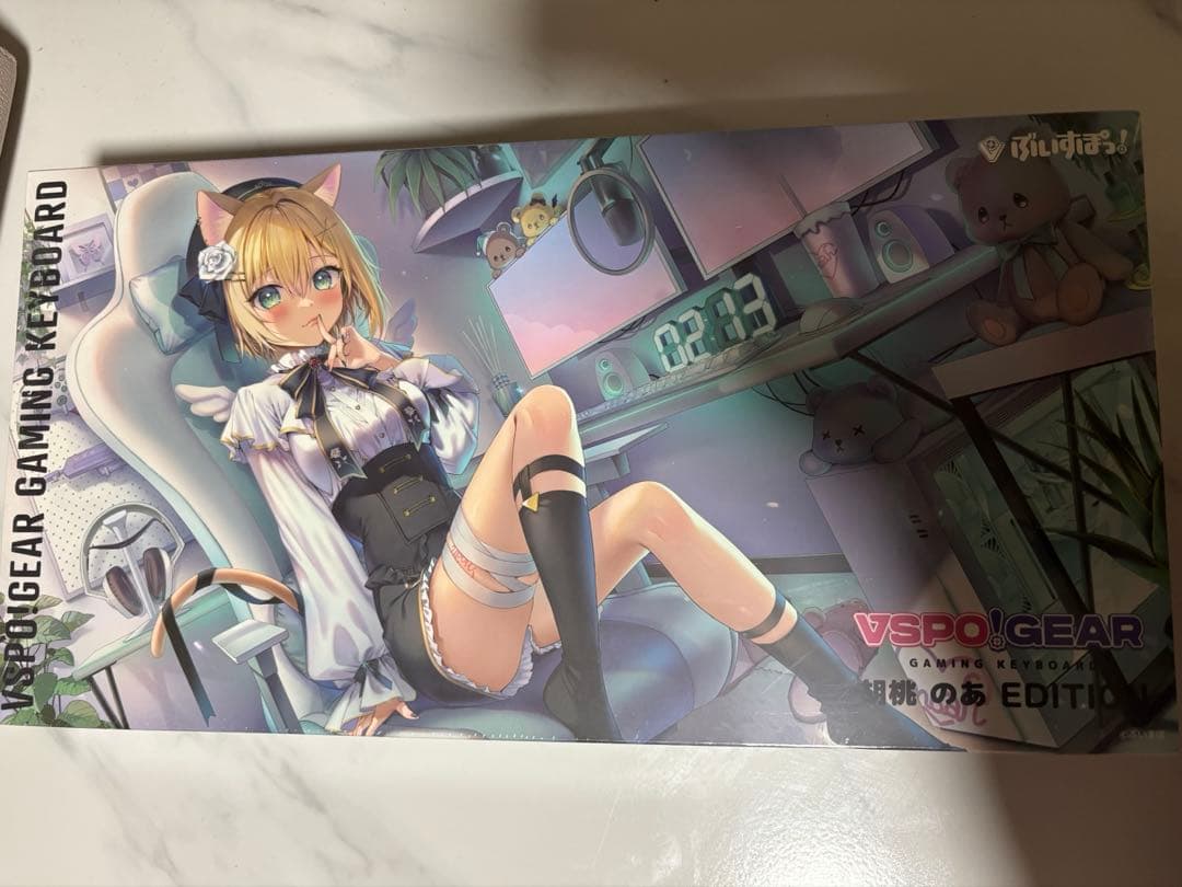 【新品未使用】VSPO! GEAR ゲーミングキーボード 胡桃のあ ぶいすぽっ！ 中古】胡桃のあ ぶいすぽっ! VSPO! GEAR ゲーミングキーボード 第1弾