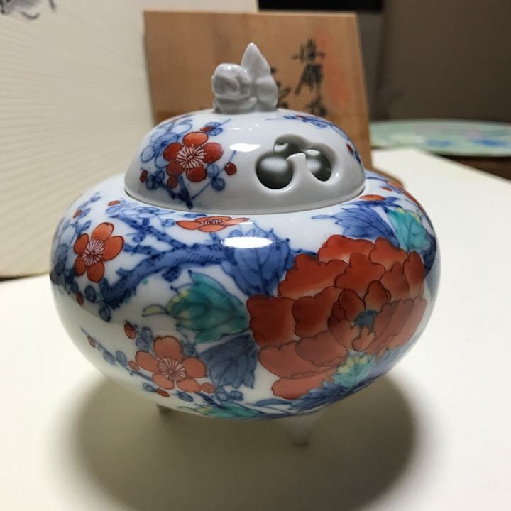 ⭐️ 香　炉　⭐️   ◼️染錦 梅牡丹◼️ お香『大江戸香-OEDOKOH-【花街牡丹(はなまちぼたん)】】スティック60