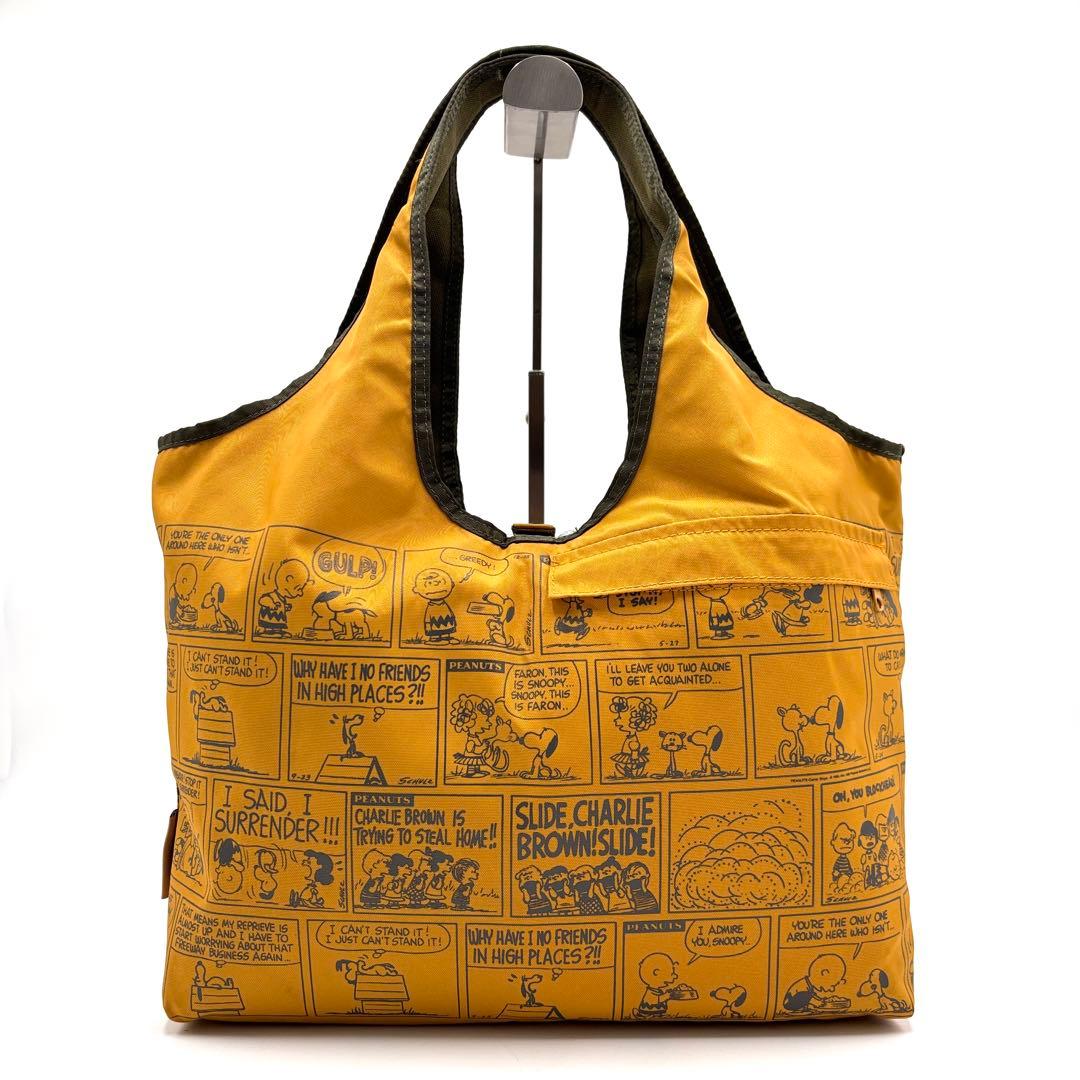 【未使用保管品】ハンティングワールド エコバッグ ピーナッツコラボ リバーシブル 未使用保管品】ハンティングワールド エコバッグ ピーナッツコラボ