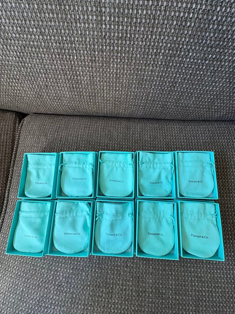 現行品　Tiffany ティファニー空箱　巾着袋10セット 現行品 Tiffany ティファニー空箱 巾着袋10セット 現行品Tiffany