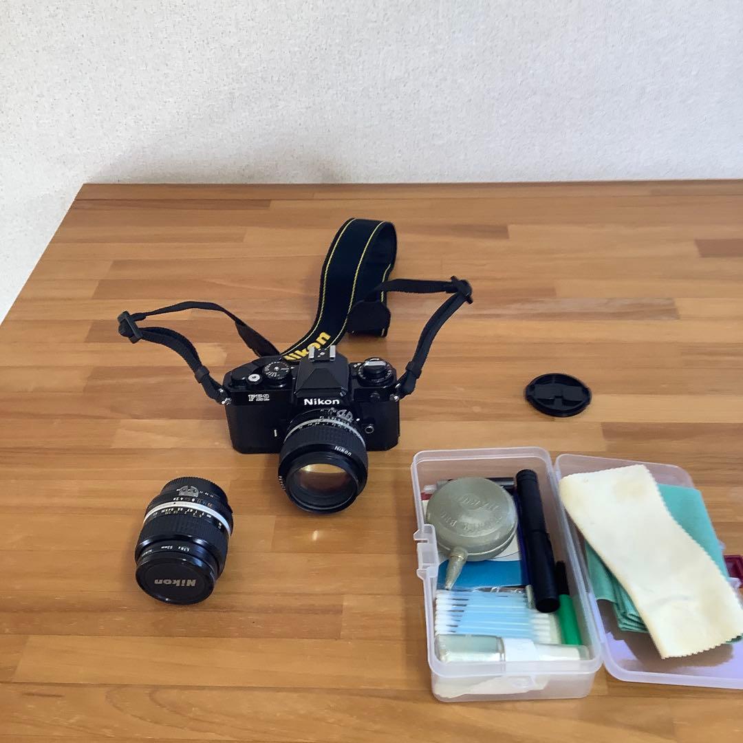 Nikon FE2 一眼レフカメラ レンズ2本セット 完動品】Nikon FE2 レンズセット フイルム一眼レフ 動作